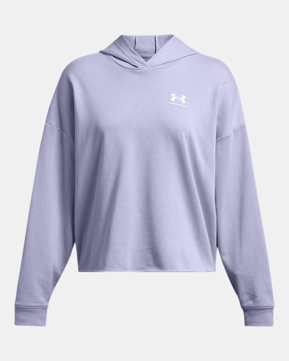 Women's UA Rival Terry Oversized Hoodie in Purple image number 2